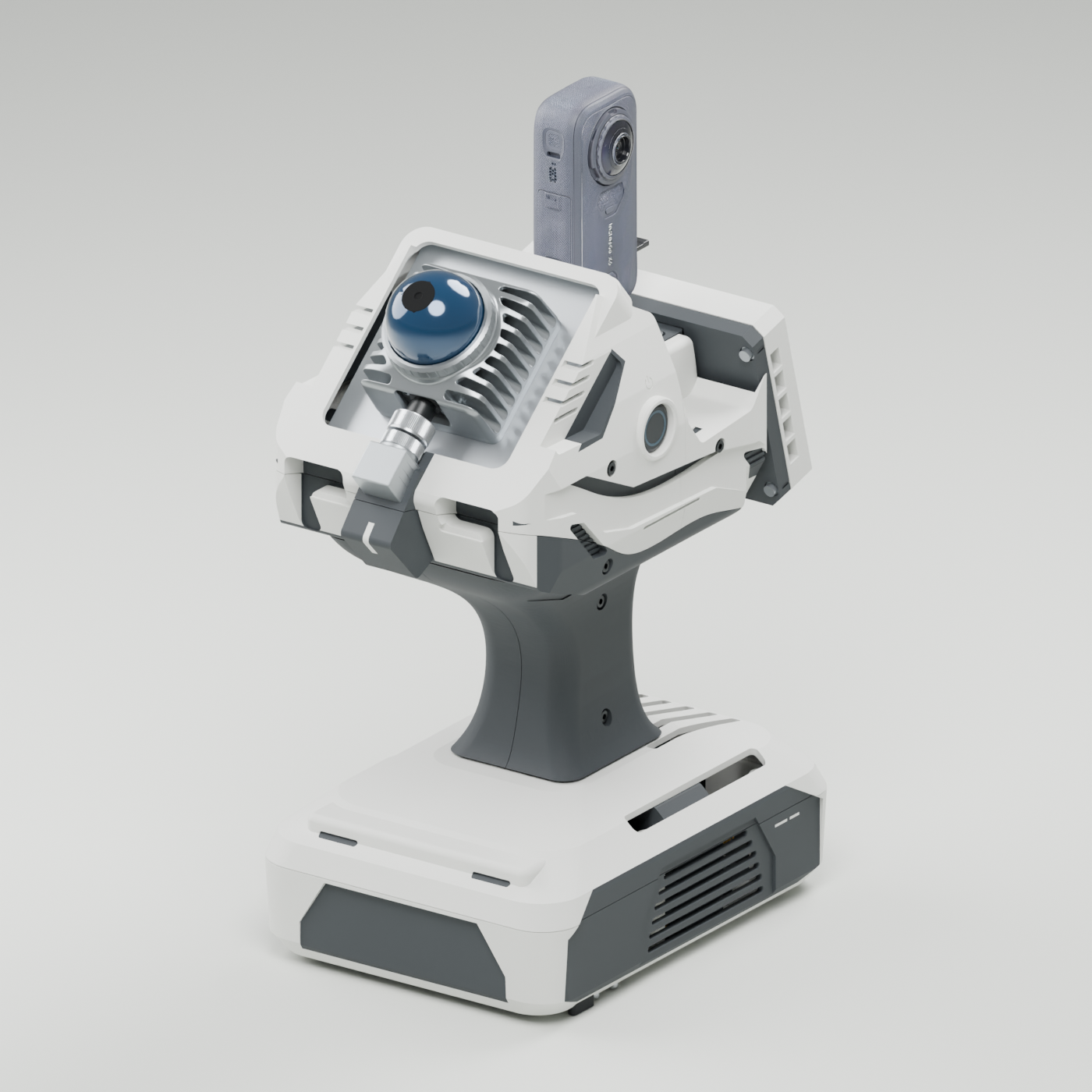 Candidate11 Refinement02 source-bound CAD assembly, three-quarter front view.